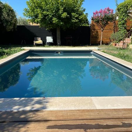 Gite Lou Sabai Au Pied Des Dentelles De Montmirail, Piscine Partagee Aubignan Exteriör bild